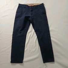 Dockers Trousers Mens 34W 30L navy blue Smart Flex 360 Slim Ultimate Chinos
