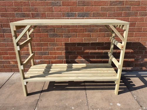 Wooden greenhouse staging - wooden,