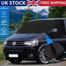 For VW T4/T5 Campervan Window Screen Cover Blackout Blind Curtain Wrap Frost BLK