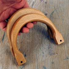 Wooden Bag Handles, Small Pair