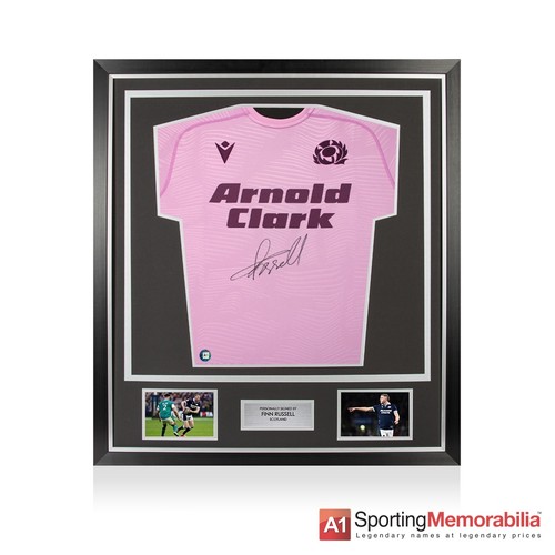 Framed finn russell signed - framed,