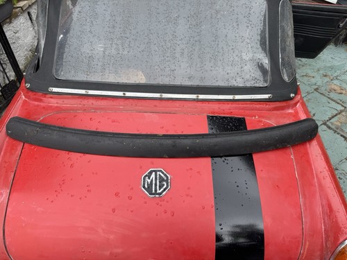 Midget hood header rail - mg,
