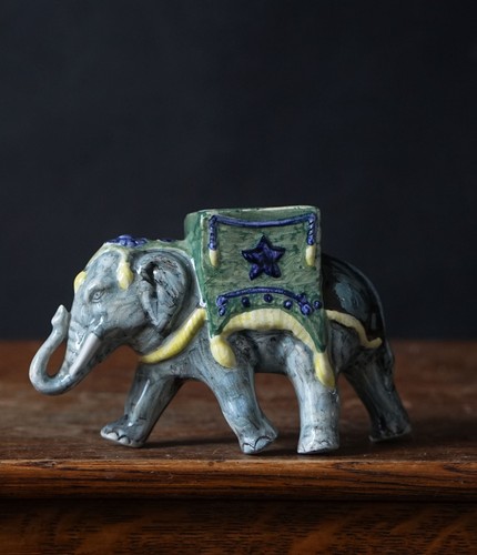 Vintage ceramic elephant - vintage,