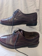 Vintage burgundy mens brogues size 7 'Pappas' - CG L35