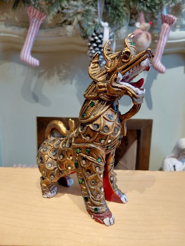 Vintage thai burmese foo dog - vintage,