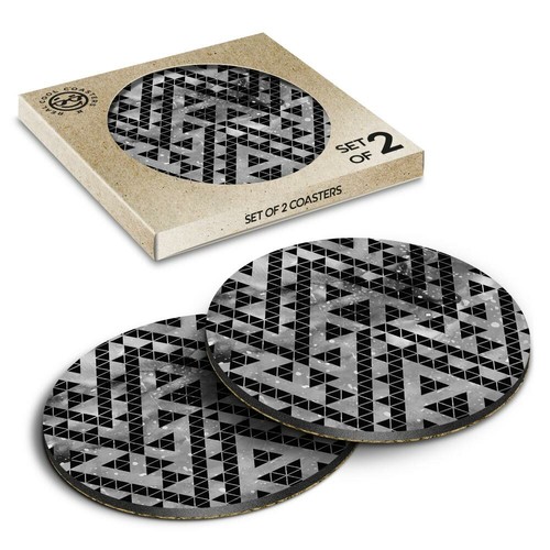 Boxed round coasters bw - 2,