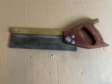 Vintage SPEAR & JACKSON 10" 15 Tpi Professional BRASS BACKED TENON SAW.