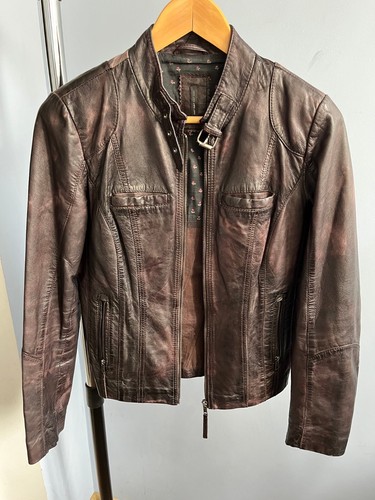Naf biker leather jacket - naf-naf,