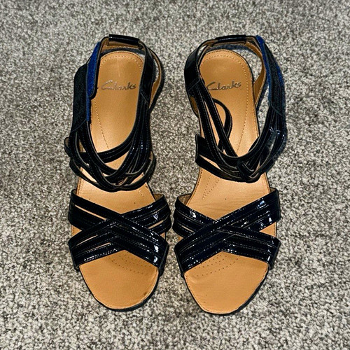 Clarks women black patent - clarks,