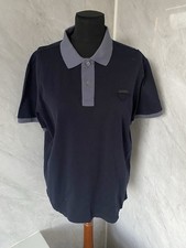 PRADA Men's Blue Polo T-Shirt Size L Pit To Pit  22 Inches