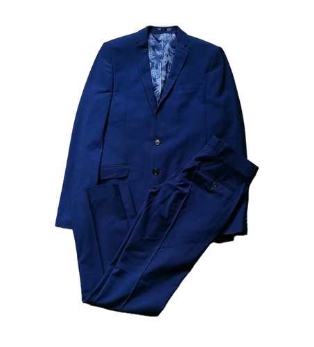 Men royal blue - piece, slim