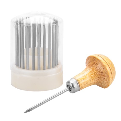 Wooden handle diamond setting - wooden,