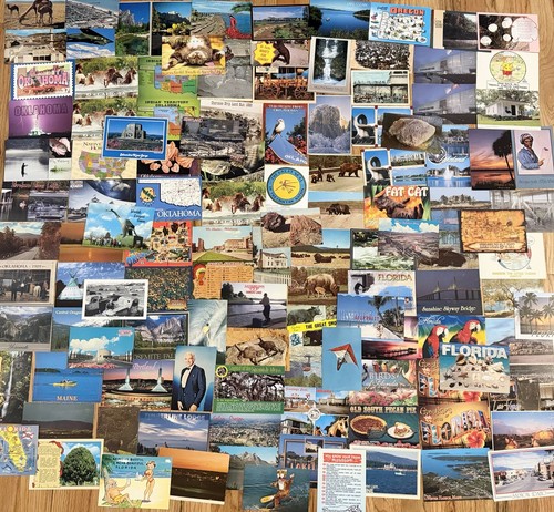 Postcard lot 120 states - postcard,