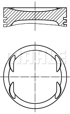 New piston for vauxhall opel - piston,