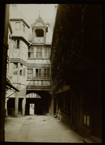 Magic lantern slide house - magic,