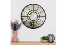 Buttermere Indoor Outdoor Mirrored Skeleton Wall Clock - grade B return RRP £34