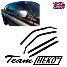 Heko Wind Deflectors For Mitsubishi L200 L-200 Warrior 4-Door 1999-06 4PC Tinted