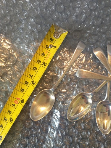 Solid silver tea - solid, spoons