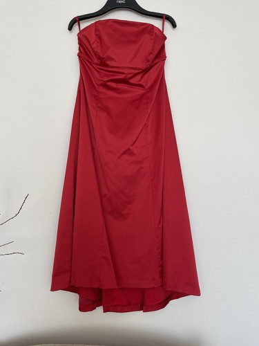 Monsoon red satin bridesmaid - satin,