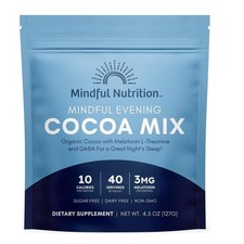 Sugar Free Cocoa Mix - Natural Sleep Aid 40 Servings 3mg Melatonin