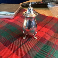 Stunning Solid Silver Pepper Shaker. Fully Hallmarked. 34 Gms 9 Cm High. 1907