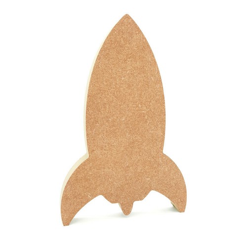 Freestanding rocket shape - rocket, mdf