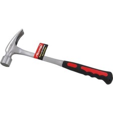 Neilsen 24oz Claw Hammer Tpr Handle Soft Grip Fully Forged Hardened Steel Head