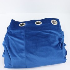 John Lewis Designers Guild Velluto Eyelet Blackout Single Blackout Curtain Denim