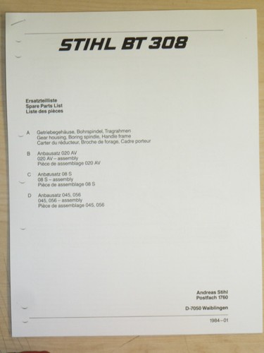 1984 stihl 308 gas - 308, post