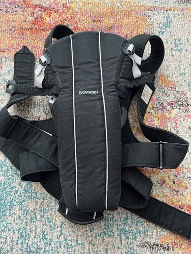 Baby bjorn black grey front - bjorn, black/grey