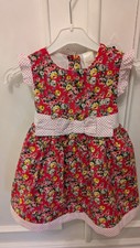 Strawberry Faire Floral Pink Dress Age 9-12 Mths