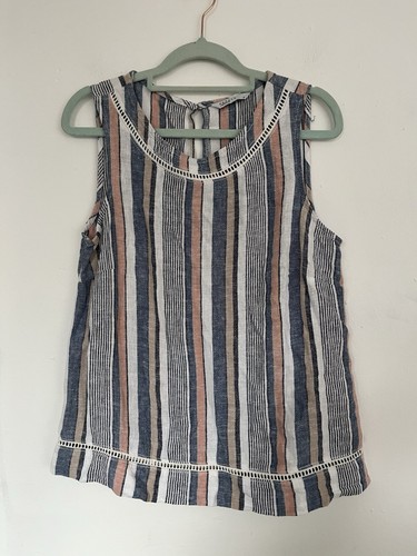 Linen blend top size - top,