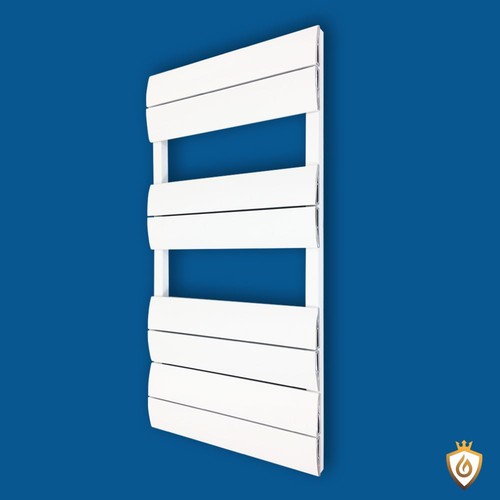 White aluminium designer towel - aluminium,