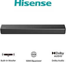 Hisense HS214 108W 2.1 All In One Sound Bar Black