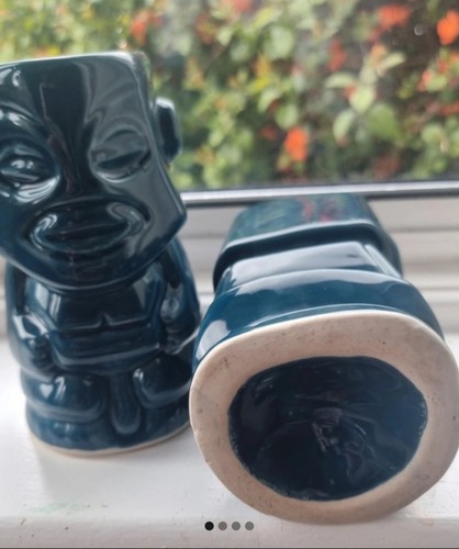 Vintage tiki mugs pair - vintage,