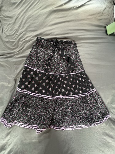 Vintage floral dirndl skirt - vintage,