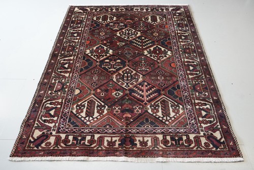 Handmade oriental wool - wool, red