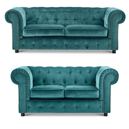 Bourne teal chesterfield - +, 2