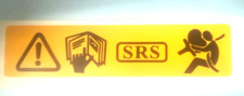 classic range rover soft dash srs decal yellow 