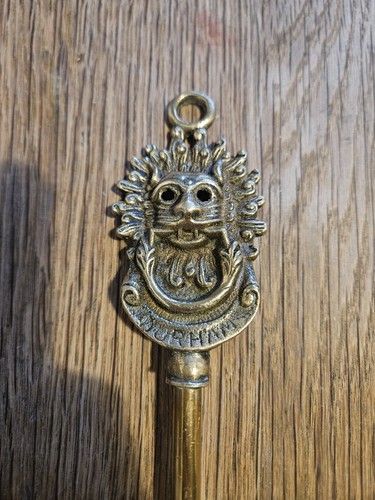 Brass fire rake with - fire,