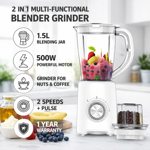 Blender grinder 1 5l - 2-in-1, 1.5l
