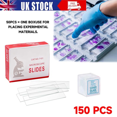 150x blank microscope slides - 150x,