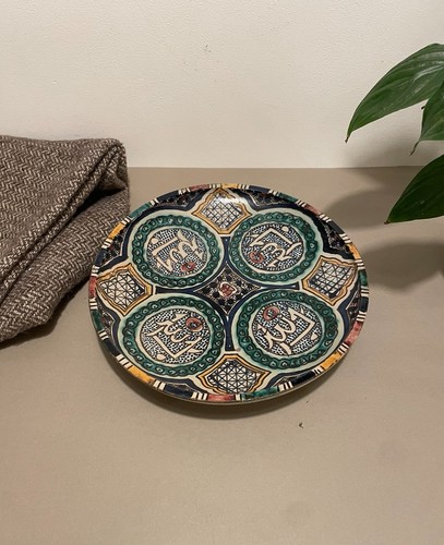 Vintage hand painted moroccan - vintage, hand-painted