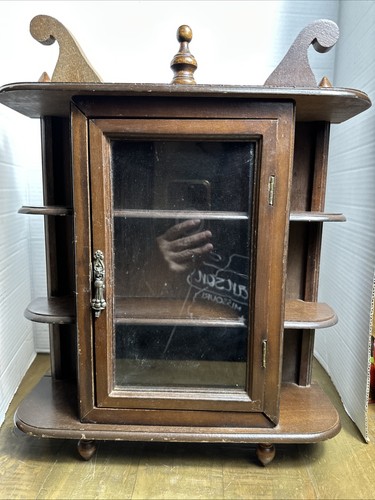 Vtg wood curio - vtg.wood, cabinet