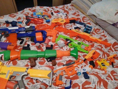 Nerf joblot bundle guns and - guns,