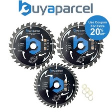 BAP Cordless Circular Saw Blade 3PK 165mm X 20 24 + 40 Teeth TCT Carbide Tipped