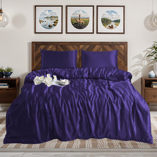 3PCs Luxury Silk Satin Duvet