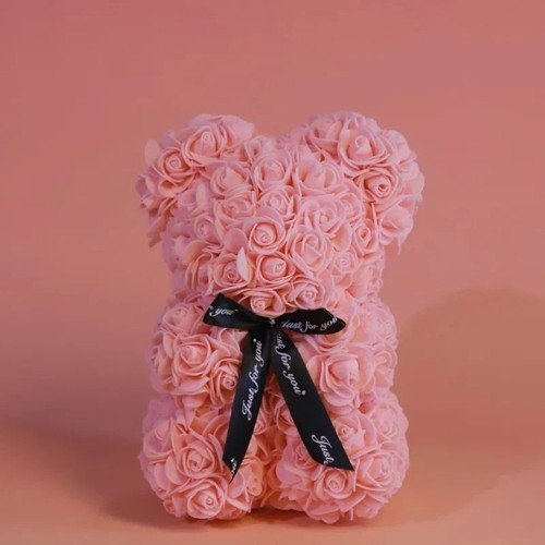 Rose teddy bear foam flower - rose,