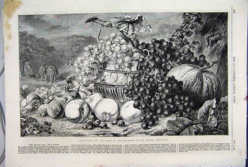 Original old antique - old, print