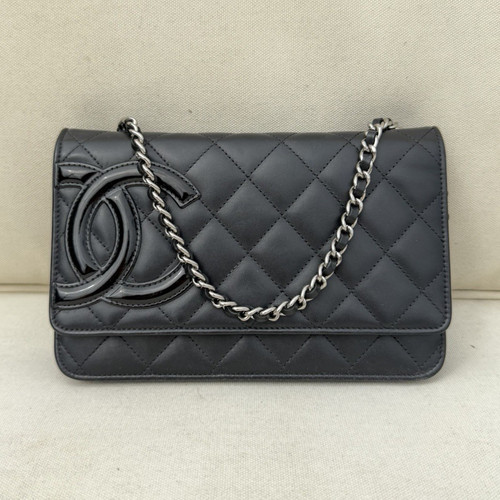 Chanel black quilted flap - chanel,